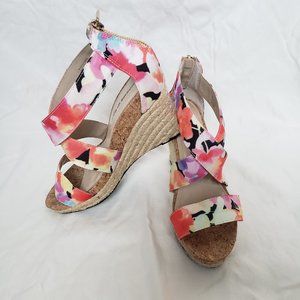 Bright Espadrille Wedge Sandals
